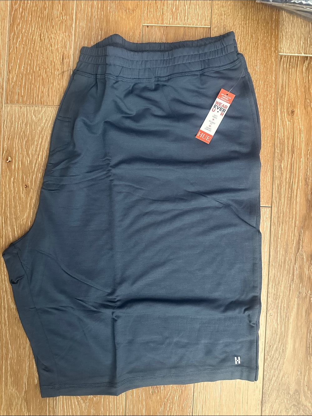 HUE Navy Performance Lounge Shorts